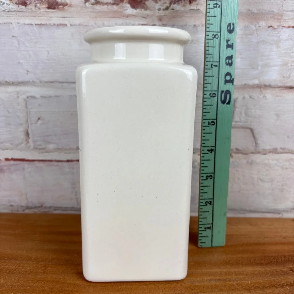Emerson Creek Pottery 1997 Floral Bud‎ Vase Hand Painted Cottagecore Decor